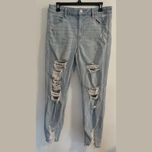 American Eagle ripped skinny jeans